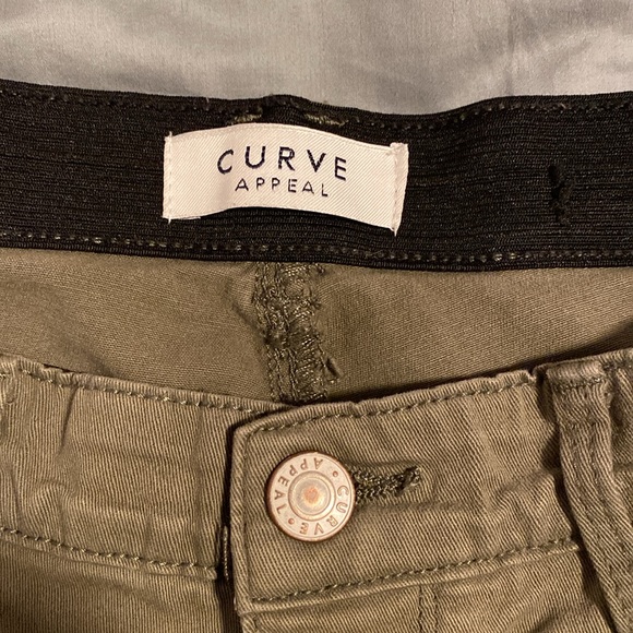 Moss green skinny pants, lots of stretch - Picture 2 of 2